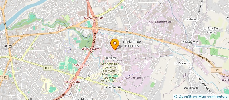 localisation de l'entreprise SELARL MNG à ALBI