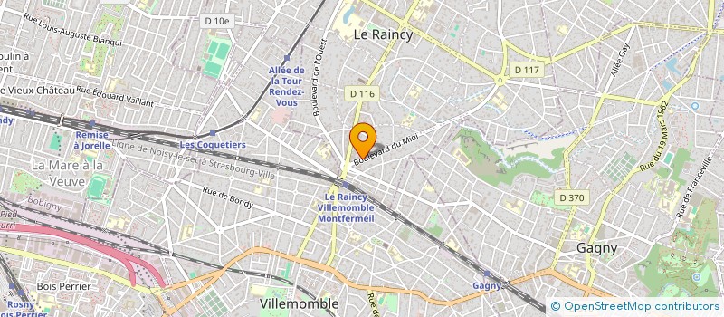 localisation de l'entreprise SELARL MOKADDEM  LE RAINCY