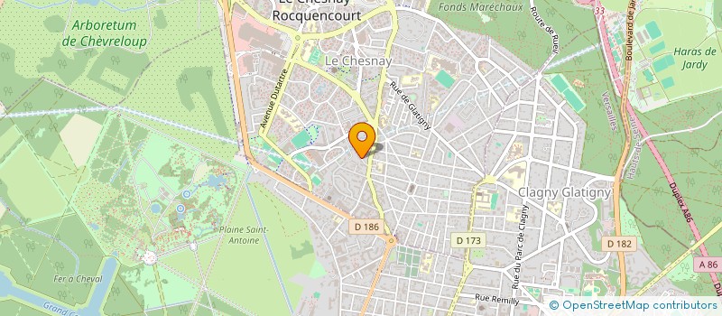 localisation de l'entreprise SELARL MONTGARDE  LE CHESNAY-ROCQUENCOURT