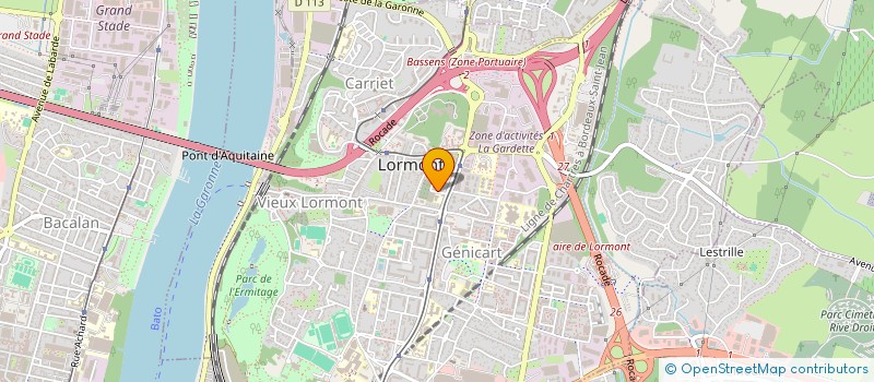 localisation de l'entreprise SELARL NATHALIE GESSEY ET JULIE ROS-BASSEE  LORMONT