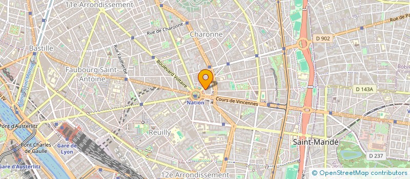 localisation de l'entreprise SELARL NATION-PHARMACIE  PARIS