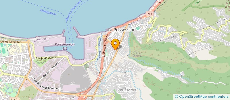 localisation de l'entreprise SELARL NEUFSEPTQUATRE à LA POSSESSION