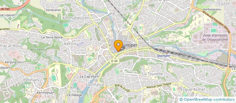 localisation de l'entreprise SELARL NICOLAS BERTHOU ET FLORENT BERTHOU NOTAIRES ASSOCIES à QUIMPER