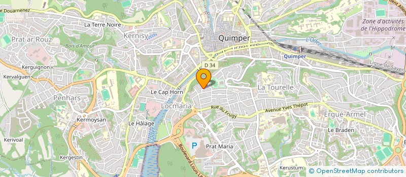localisation de l'entreprise SELARL NMGO  QUIMPER