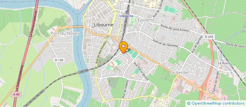 localisation de l'entreprise SELARL ODF VEDRINES à LIBOURNE