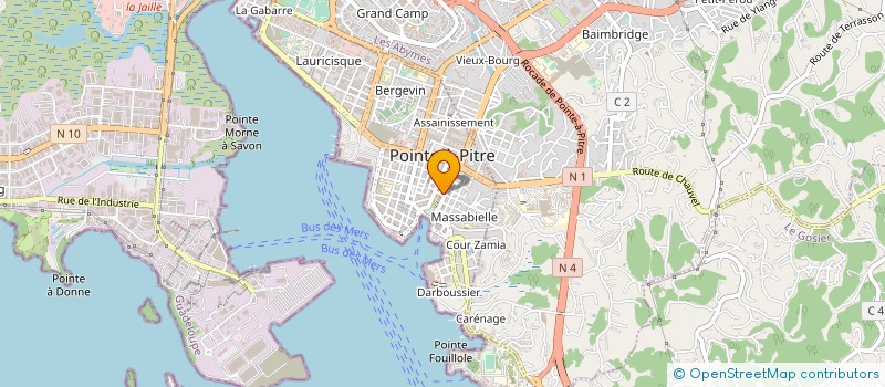 localisation de l'entreprise SELARL OFFICE GTMC GUADELOUPE à POINTE-A-PITRE
