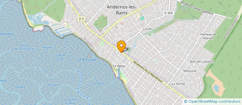 localisation de l'entreprise SELARL OFFICE NOTARIAL D'ANDERNOS LES BAINS  ANDERNOS-LES-BAINS