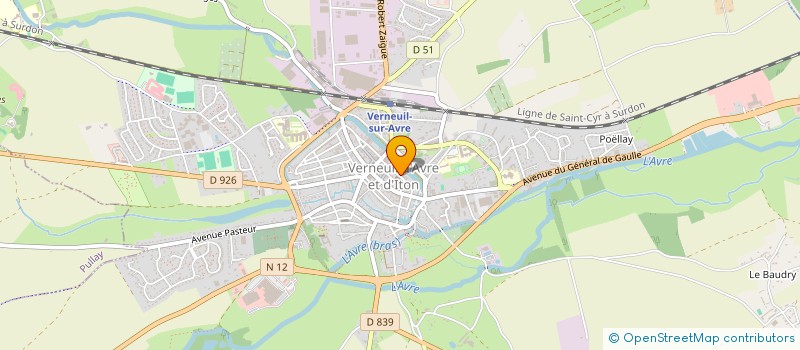 localisation de l'entreprise SELARL OGEX à VERNEUIL D'AVRE ET D'ITON