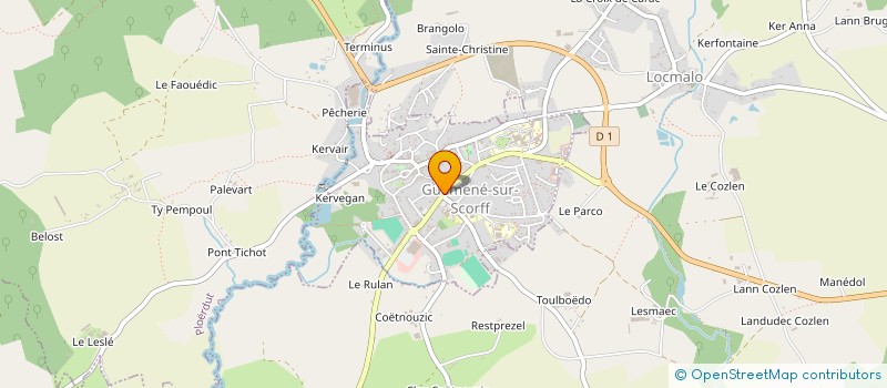 localisation de l'entreprise SELARL OLIVIER ARENS, DANIELE PERON, ARNAUD LEDAN, LAETITIA GUILLOUCHE ET ASSOCIES, NOTAIRES, ASSOCIES D'UNE SOCIETE D'E à GUEMENE-SUR-SCORFF