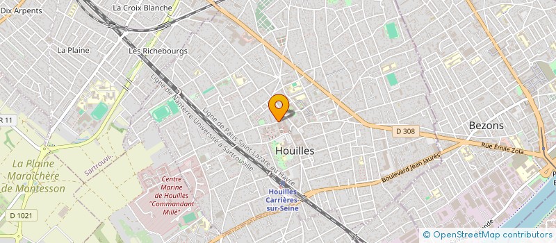 localisation de l'entreprise SELARL OPHTAO  HOUILLES