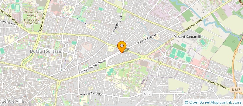 localisation de l'entreprise SELARL ORTHO DES ALLEES à PAU