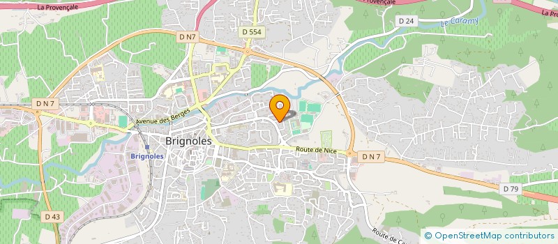 localisation de l'entreprise SELARL ORTHODONTIE BRIGNOLES à BRIGNOLES