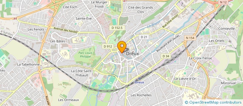 localisation de l'entreprise SELARL ORTHODONTIE DREUX à DREUX