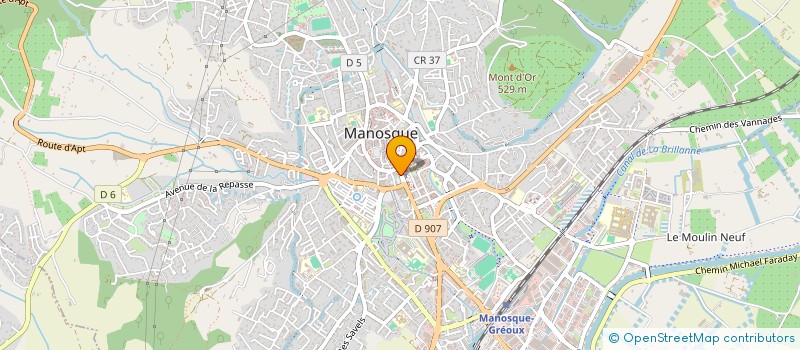 localisation de l'entreprise SELARL ORTHODONTISTE MANOSQUE ET ALPESD HAUTE PROVENCE à MANOSQUE