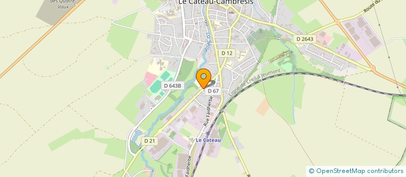 localisation de l'entreprise SELARL ORTHOPEDIQUE DU CATEAU à LE CATEAU-CAMBRESIS