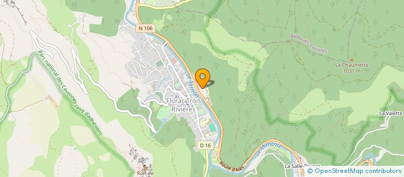 localisation de l'entreprise SELARL OSTEOPATHE SABINE FODOR  FLORAC TROIS RIVIERES