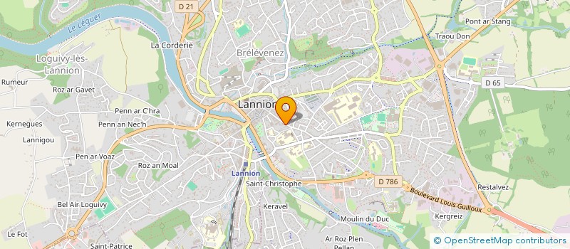 localisation de l'entreprise SELARL PATRICK HEREN à LANNION