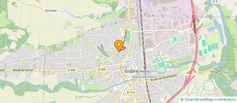 localisation de l'entreprise SELARL PATRICK SPORTIELLO  ISSOIRE