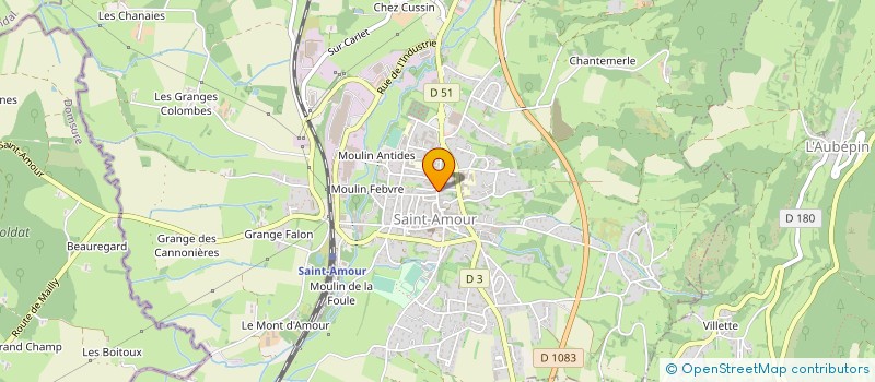 localisation de l'entreprise SELARL PAUL JOUFFROY NOTAIRE à SAINT-AMOUR