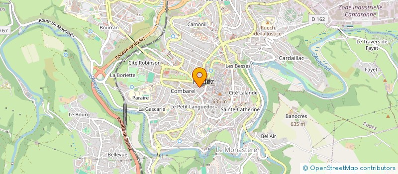 localisation de l'entreprise SELARL PAULINE LOUBIERE  RODEZ