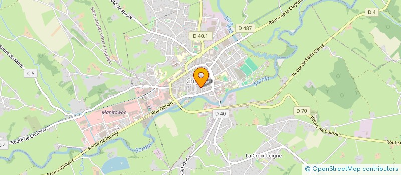 localisation de l'entreprise SELARL PEDICURE PODOLOGUE DIANE DE LA TOUR  CHARLIEU