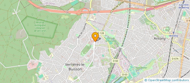 localisation de l'entreprise SELARL PERES-LABOURDETTE à VERRIERES-LE-BUISSON
