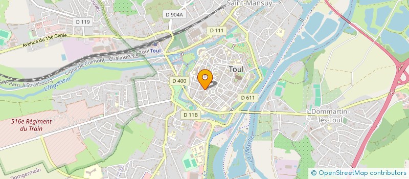 localisation de l'entreprise SELARL PHARMA OFFICINE PHARMA L ALLIANCE  TOUL