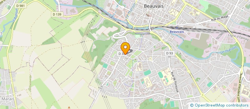 localisation de l'entreprise SELARL PHARMACIE AGEL  BEAUVAIS