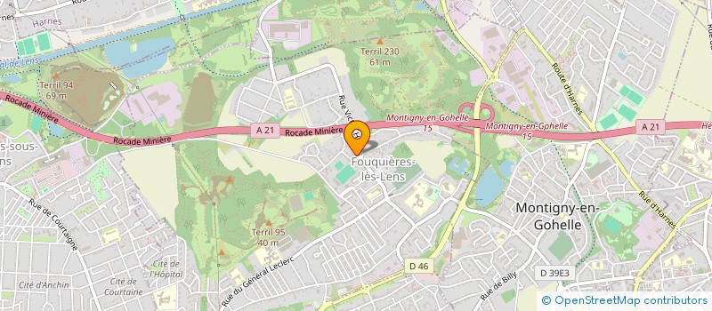 localisation de l'entreprise SELARL PHARMACIE ALESSANDRO à FOUQUIERES-LES-LENS