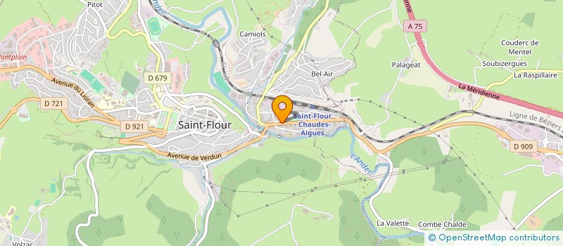 localisation de l'entreprise SELARL PHARMACIE AUDIN à SAINT-FLOUR