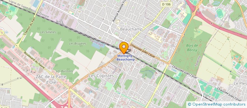 localisation de l'entreprise SELARL PHARMACIE BELLAHCENE  MONTIGNY-LES-CORMEILLES