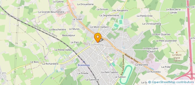 localisation de l'entreprise SELARL PHARMACIE BENOIST  SAINT-MARS-D'OUTILLE