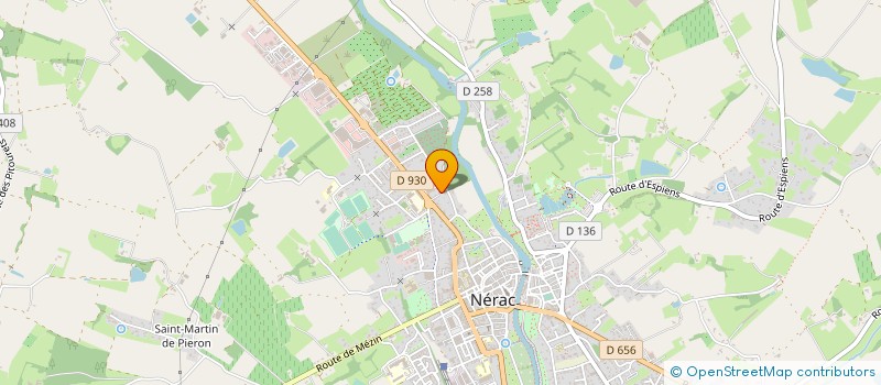 localisation de l'entreprise SELARL PHARMACIE BETUING  NERAC