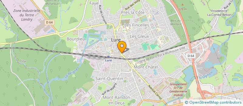 localisation de l'entreprise SELARL PHARMACIE BOUDIER  LURE