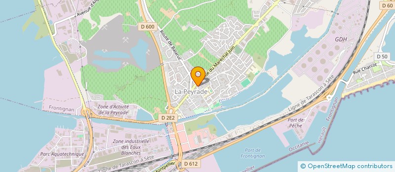 localisation de l'entreprise SELARL PHARMACIE BOUTRIN à FRONTIGNAN