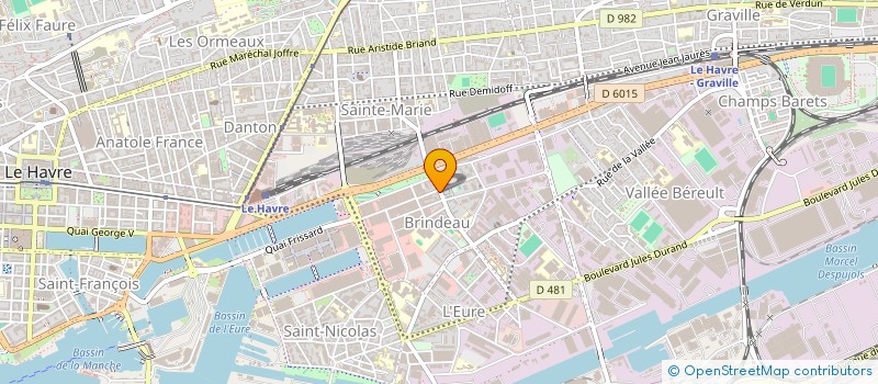 localisation de l'entreprise SELARL PHARMACIE BRINDEAU  LE HAVRE