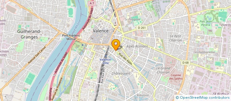 localisation de l'entreprise SELARL PHARMACIE CATTIN CUENOT à VALENCE
