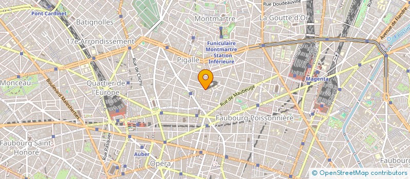 localisation de l'entreprise SELARL PHARMACIE CENTRALE MARTYRS  PARIS