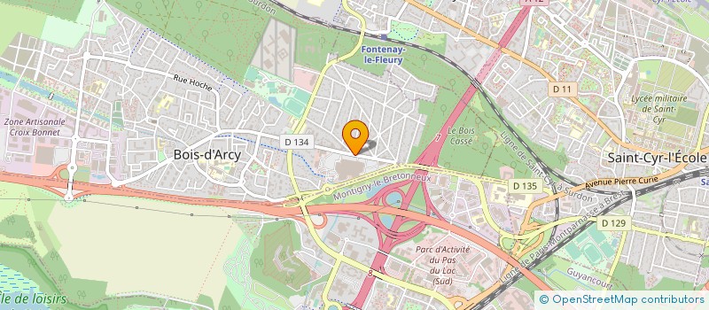 localisation de l'entreprise SELARL PHARMACIE CENTRE COMMERCIAL BOIS D'ARCY  BOIS-D'ARCY