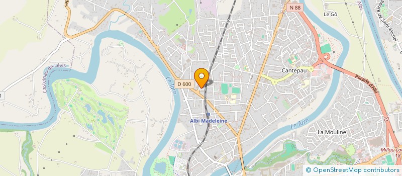 localisation de l'entreprise SELARL PHARMACIE CHAMPANET à ALBI