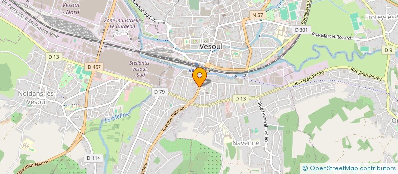 localisation de l'entreprise SELARL PHARMACIE CHANET  VESOUL