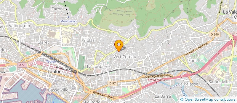 localisation de l'entreprise SELARL PHARMACIE - CITE AMIRAL EVENOU  TOULON