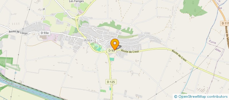 localisation de l'entreprise SELARL PHARMACIE D'ALLEX  ALLEX