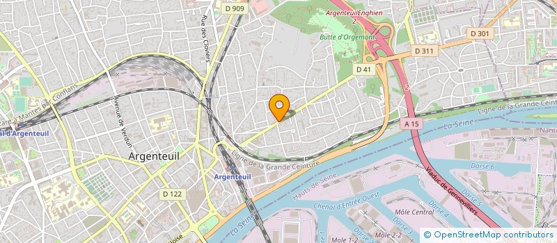 localisation de l'entreprise SELARL PHARMACIE D ORGEMONT  ARGENTEUIL