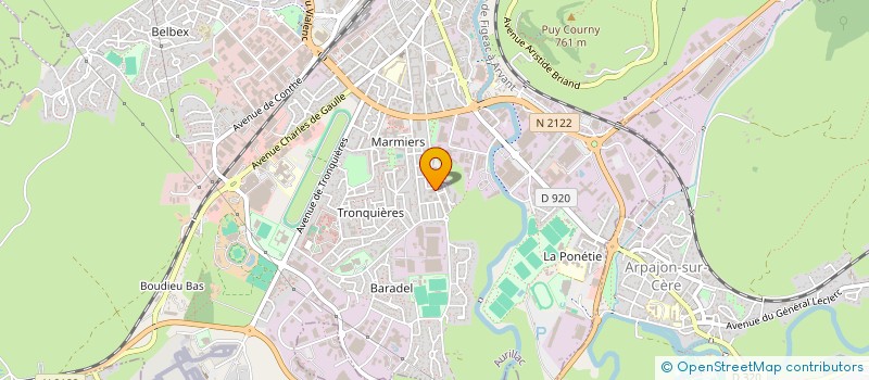 localisation de l'entreprise SELARL PHARMACIE DE BARADEL à AURILLAC