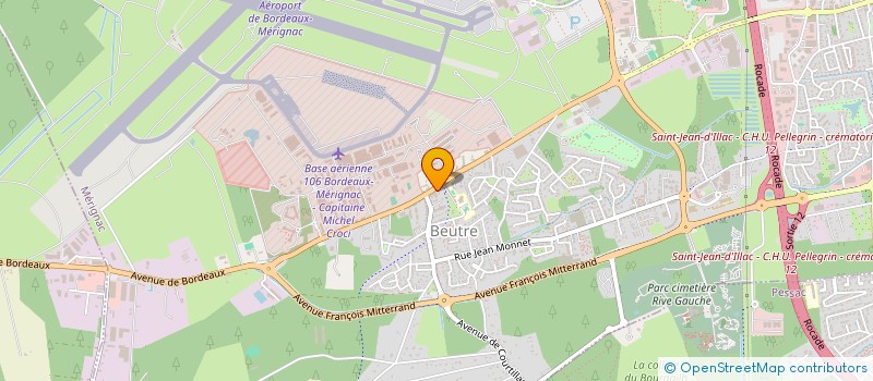 localisation de l'entreprise SELARL PHARMACIE DE BEUTRE à MERIGNAC
