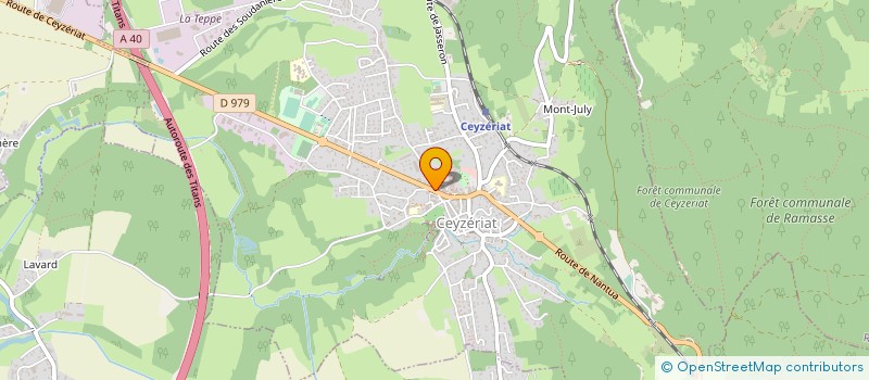 localisation de l'entreprise SELARL PHARMACIE DE CEYZERIAT à CEYZERIAT