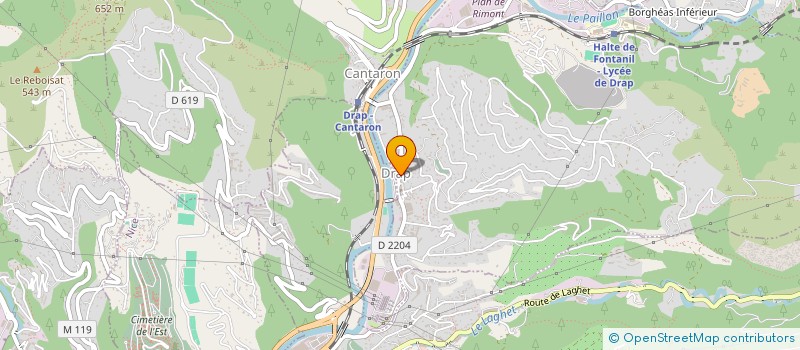 localisation de l'entreprise SELARL PHARMACIE DE DRAP  DRAP