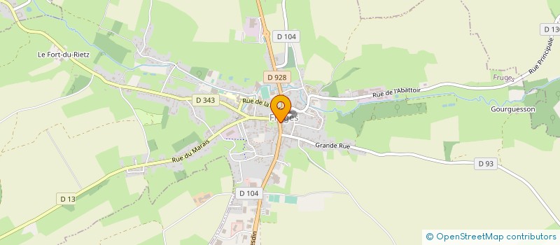 localisation de l'entreprise SELARL PHARMACIE DE FRUGES  FRUGES