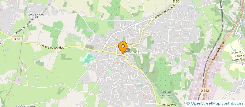 localisation de l'entreprise SELARL PHARMACIE DE L'EGLISE  CHAPONOST